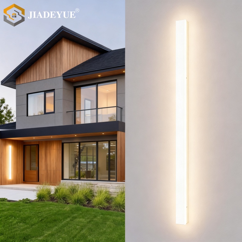 Outdoor Power Strip Weatherproof - Modern Waterproof LED Long Wall Lamp,