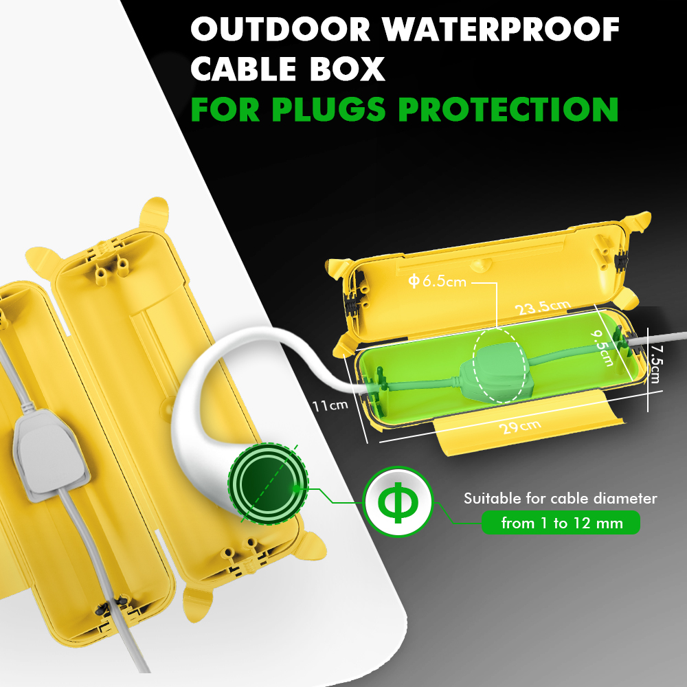 Outdoor Extension Cord Cover 2 - đánh giá và giá Outdoor Power Strip Weatherproof