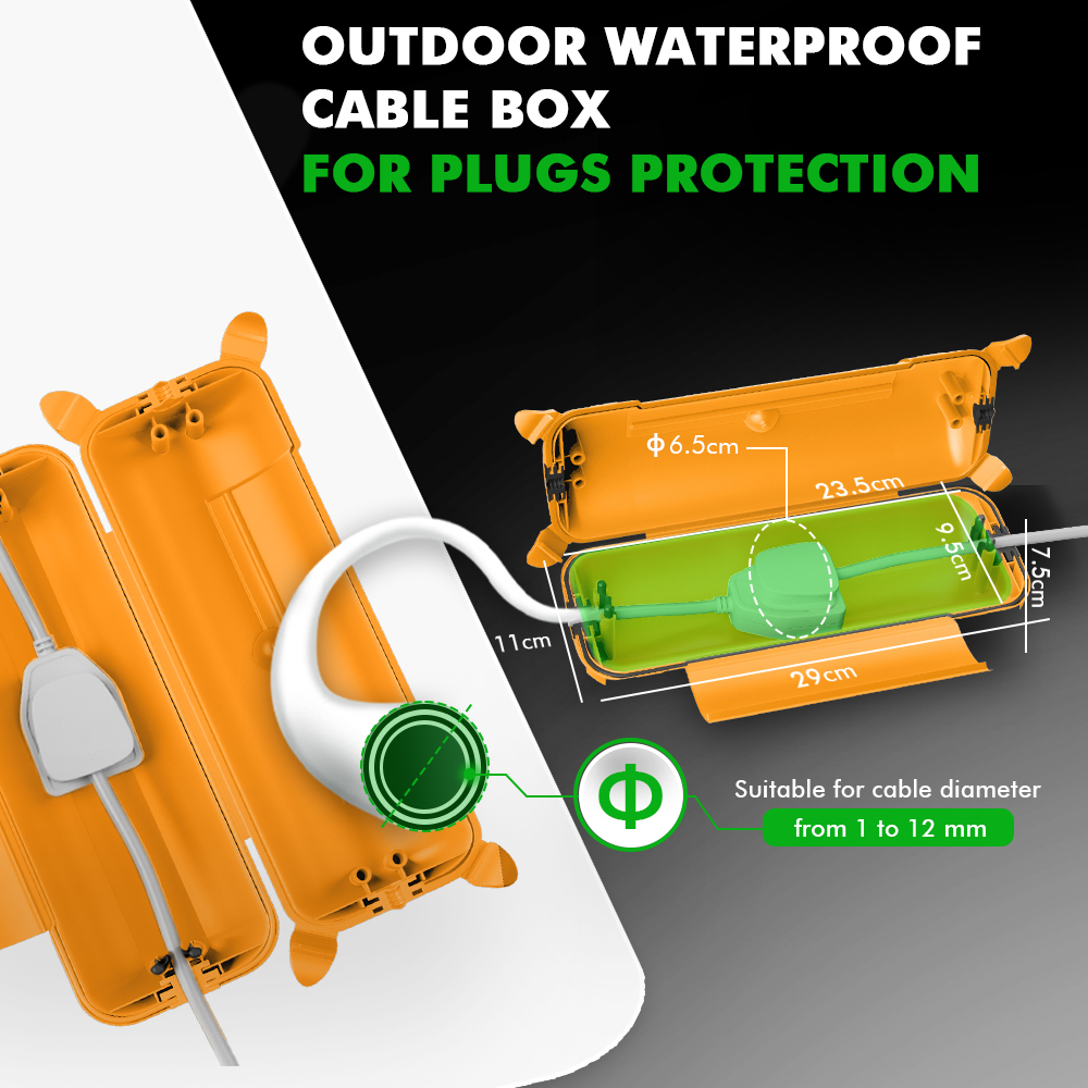 Outdoor Extension Cord Cover 2 - đánh giá và giá Outdoor Power Strip Weatherproof