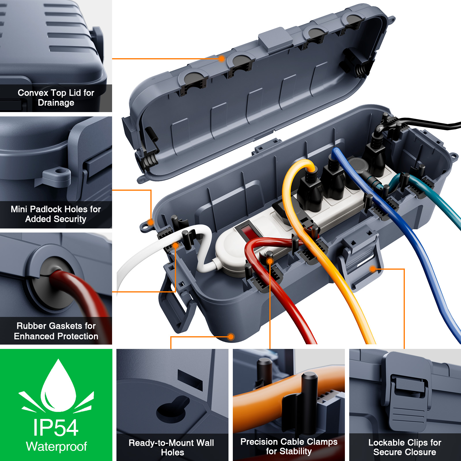 Weatherproof Extension Cord Co - đánh giá và giá Outdoor Use Power Strip