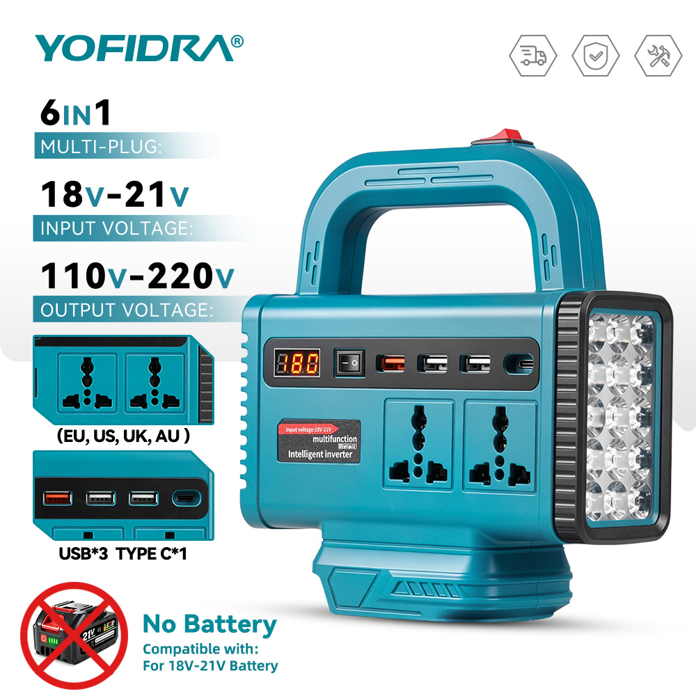 YOFIDRA 220V Portable Power In - đánh giá và giá Outdoor Power Adapter Usb C